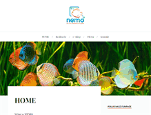 Tablet Screenshot of nemo-aquaria.pl